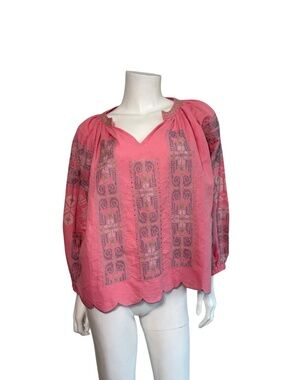 NWOT ROSE and ROSE Embroidered Top in Pink Size S